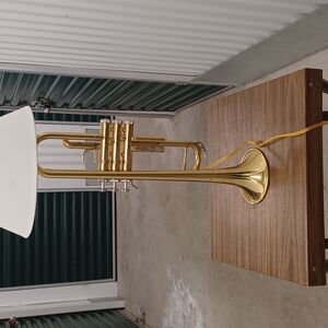 Hand Crafted Musical Themed Table Lamp From Older Brass Trumpet